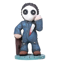 Michael Myers Pinheads Cold Cast Resin Mini Voodoo Statue Halloween Figu... - £13.46 GBP