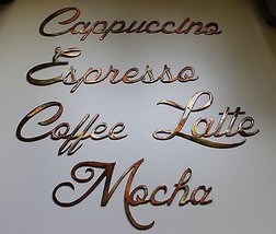 Copper Coffee Word Lot - Metal Word Art - £53.14 GBP