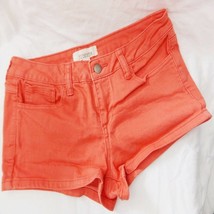 Forever 21 Shorts Stretch Coral Salmon Denim 5 Pockets size 28 - £8.83 GBP
