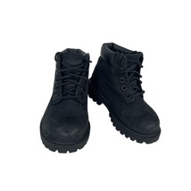 Timberland Premium Boot Toddler Boy Size 7 BLACK Nubuck Leather Primaloft - £26.22 GBP
