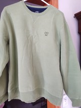 Men&#39;s Izod Green Sweatshirt Size L - $14.00