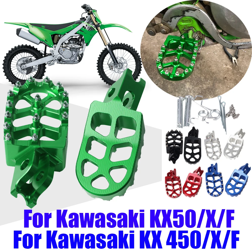 Footrest Footpegs Foot Pegs For Kawasaki KX250 KX250X KX250F KX450 KX450... - $38.51
