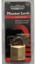 Master Lock Solid Body Padlock Brass 130D 3/16&quot; steel shackle - £6.78 GBP