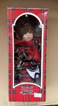 The Leonardo Collection Vintage Scottish Bagpiper Girl Doll NIB 8” w/Stand U.K. - $34.96