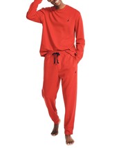 Nautica Men&#39;s Waffle Knit Thermal 2Pc Pajama Set Nautica Red-Large - £21.15 GBP