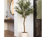 CG Hunter CGH Premium Lifelike Faux 6.5&#39; Green Olive Tree in Pot Indoor,... - $179.95