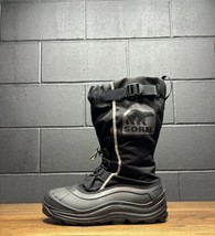 SOREL Men’s Sz. 12 Glacier NM1485-010 Black Insulated Winter 14&quot;-Tall Boots - $49.96