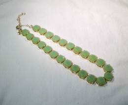 Pistachio Green Stone Milky Huge Choker Necklace K419 - £30.23 GBP