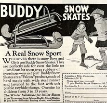 Buddy Snow Skates 1933 Advertisement Falcon Winter Foot Wear NY DWKK12 - $28.01 CAD