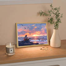 Decorative Painting Small Night Lamp Creative Photo Frame Table Decoration - $2,285.12+