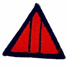 Red &amp; Black Triangle Patch 2 Black Stripes Patch 2 x1.75 inch - £5.91 GBP