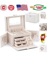 Luxurious Vintage Jewelry Organizer with Mirror - Perfect for Special Oc... - $1,437.74 MXN