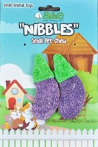 AE Cage Company Nibbles Eggplant Loofah Chew Toys - 2 count - £6.81 GBP