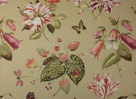 Braemore Petal Burst Champagne Butterfly Floral Multiuse Fabric By The Yard - £10.27 GBP