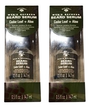 Men`s Refresh Beard Serum - Cedar Leaf &amp; Aloe 0.5fl oz (Set of 2) - £15.77 GBP