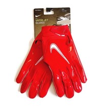 NIKE Vapor Jet 5.0 Durable Receiver Football Gloves Mens Size XXL Red White - $46.14