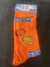 PEZ Crew Socks Mens Shoe Size 6-12 Orange NEW - $7.69