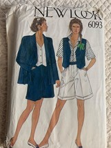 New Look Womens jacket, waist coat and shorts Pattern 6093 sz 8 - 18 - uncut - $7.91