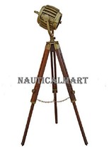 Designer Antique Finish Premium Quality Wooden Tripod Floor Lamp Lightin... - £167.43 GBP