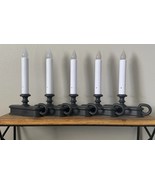 Lot of 5 Carlon Traditional Deluxe Window Candle FPC1225 HTF Black Model... - $677.09 MXN