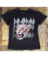 DEF LEPPARD T-Shirt-Black-XS-80&#39;s Rock Graphic Tee - $23.30 CAD