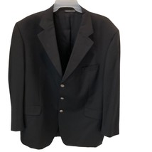 Paul Dion Suit Jacket Size R 50 Mens Wool Blend Black “Free Shipping” - £42.62 GBP