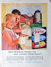 Starlac Borden&#39;s true country fresh flavor!  1961 Vintage Print Ad - $12.13