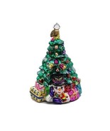Radko CHILLIN&#39; WONDER Christmas Ornament SNOWMAN UNDER CHRISTMAS TREE Vt... - $114.45