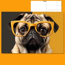  Smarty Pug: Education Banner Postcard - Learning with a Smile Dog - £4.66 GBP