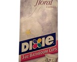 NEW Unopened dixie bathroom cups 3 oz Floral Canvas Disposable 200 - £22.40 GBP