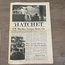 The Hatchet May 4, 1971 George Washington Univ. Newspaper Tear Gas Protestors - £47.92 GBP