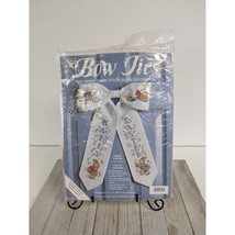 Bow Ties Happy Easter Kit Joan Marchie Vintage 11&quot; X 17&quot; Cross Stitch - £15.64 GBP
