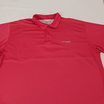 Columbia FS6016 Men's Omni Shade Short Sleeve Red Polo Shirt Size Large Chest 59 image 8