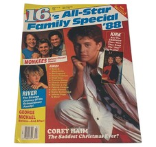 16 Magazine Winter 1987 1988 River Phoenix Kirk Cameron Corey Haim Monkees - $9.89