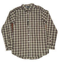 NWOT Tommy Hilfiger Boys Button Down Shirt L 16-18 Plaid Trim Fit Slim Cotton - $14.84