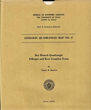 Geologic Map: Dry Branch Quadrangle, Texas - £10.21 GBP