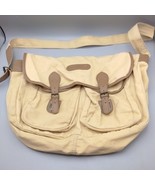 Vintage Time Messenger Bag, Tan and Brown Grunge - $651.25 MXN