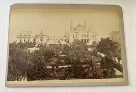 Marseilles France Port Ships &amp; Monte Carlo Casino B &amp; W Photos Cabinet Card VTG - £8.84 GBP