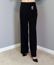 NEW Lerner New York Pants Black Dress Pants size 8 Women&#39;s Pleated Trousers - £23.29 GBP