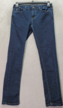 Lucky Brand Jeans Girls Sz 10 Blue Dark Wash Denim Cotton Pockets Zoe Skinny Leg - £18.38 GBP