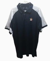 Houston Astros MLB Vintage 90s Antigua Navy Blue White Team Logo Polo Shirt 2XL - £9.77 GBP