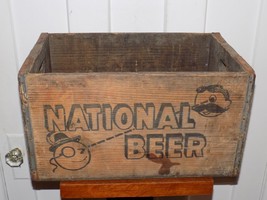 Vintage National Beer Wooden Crate - $153.45