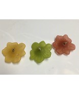 Lampwork glass, blossoms, for crafting - $225.09 MXN