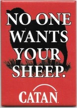 Catan Board Game No One Wants Your Sheep Image LICENSED Refrigerator Mag... - £3.14 GBP