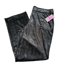 Juicy Couture Pants Womens XXL Metallic Silver Pull On Boot Cut Elastic ... - $24.39