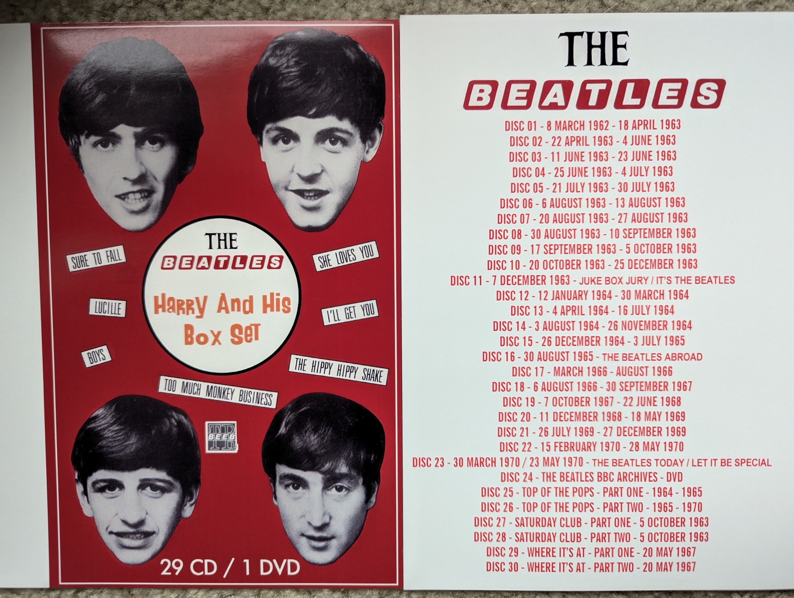 The Beatles  Harry And His Box Set 29-CD/1-DVD  Lord Reith Complete BBC Sessions Item image 5