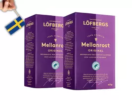 2 pcs Löfbergs Lila mellanrost 450g (15.8 oz.), Swedish Coffee ,Kaffe - $29.33
