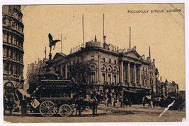 Postcard London England UK Piccadilly Circus Auto Photo Series - £3.81 GBP