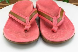 Vionic Sz 39 M Pink Flip Flop Synthetic Women Sandals - £31.23 GBP