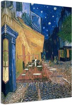 Cafe Terrace at Night Modern Stretched and Framed Giclee Canvas Prints Van Gogh  - £26.52 GBP
